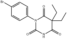 1-(p-Bromophenyl)-5,5-diethyl-2,4,6(1H,3H,5H)-pyrimidinetrione 结构式