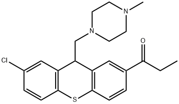 7-Chloro-9-[(4-methylpiperazino)methyl]-2-(propionyl)-9H-thioxanthene|
