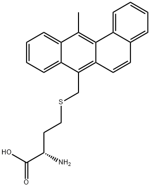 2-Amino-4-[(12-methylbenz[a]anthracen-7-ylmethyl)thio]butyric acid 结构式