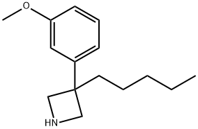 3-(m-Methoxyphenyl)-3-pentylazetidine Structure
