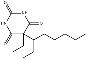 5-Ethyl-5-(1-ethylhexyl)-2-sodiooxy-4,6(1H,5H)-pyrimidinedione 结构式