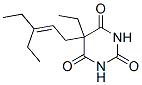 5-Ethyl-5-(3-ethyl-2-pentenyl)barbituric acid 结构式
