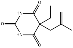 5-Ethyl-5-(2-methylallyl)barbituric acid 结构式