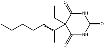 5-Ethyl-5-(1-methyl-1-hexenyl)-2,4,6(1H,3H,5H)-pyrimidinetrione Structure