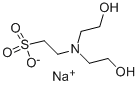 N,N-二(2-羟乙基)-2-氨基乙磺酸钠 结构式