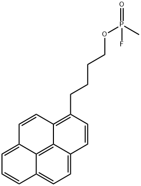 4-(1-pyrenyl)butyl methylphosphonofluoridate Structure