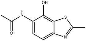 Acetamide, N-(7-hydroxy-2-methyl-6-benzothiazolyl)- (9CI) 结构式