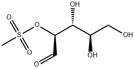 3,4,5-trihydroxy-2-methylsulfonyloxy-pentanal Structure