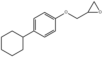 (4-CYCLOHEXYLPHENOXY)METHYL]OXIRANE, 67006-99-9, 结构式