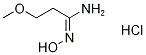 N'-Hydroxy-3-methoxypropanimidamide hydrochloride Structure