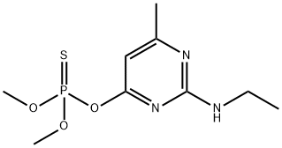 甲基嘧啶磷-N-去乙基, 67018-59-1, 结构式