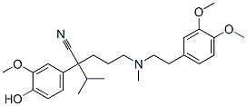 2-(4-Hydroxy-3-methoxyphenyl)-2-isopropyl-5-[methyl[2-(3,4-dimethoxyphenyl)ethyl]amino]pentanenitrile|维拉帕米杂质