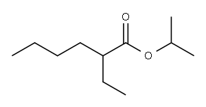 isopropyl 2-ethylhexanoate Structure