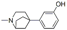 5-(3-hydroxyphenyl)-2-methyl-2-azabicylo(3.2.1)octane Structure
