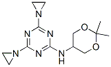 4,6-Di(aziridin-1-yl)-N-(2,2-dimethyl-1,3-dioxan-5-yl)-1,3,5-triazin-2-amine 结构式