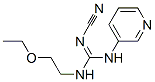 2-Cyano-1-(2-ethoxyethyl)-3-(3-pyridyl)guanidine 结构式
