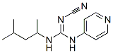 2-Cyano-1-(1,3-dimethylbutyl)-3-(4-pyridyl)guanidine 结构式