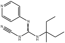 2-Cyano-1-(1-ethyl-1-methylpropyl)-3-(4-pyridyl)guanidine 结构式