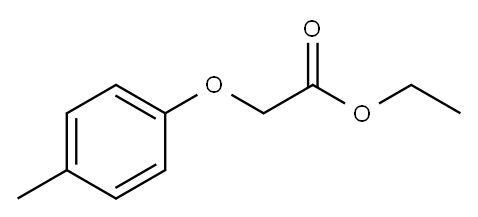乙酸-(4-甲基苯氧基)乙酯 结构式