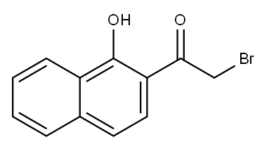 2-溴-1-(1-羟基萘基-2-)乙酮 结构式