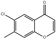 6-氯-7-甲基色酮 结构式