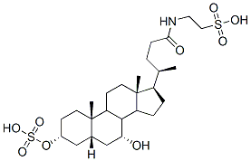 2-[[(3a,5b,7a)-7-hydroxy-24-oxo-3-(sulfooxy)cholan-24-yl]amino]-ethanesulfonic acid|TAUROCHENODEOXYCHOLATE-3-SULFATE