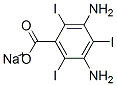 3,5-Diamino-2,4,6-triiodobenzoic acid sodium salt Structure