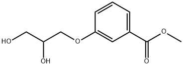 m-(2,3-Dihydroxypropoxy)benzoic acid methyl ester 结构式