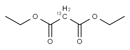 DIETHYL MALONATE-2-13C Structure