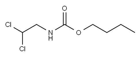 N-(2,2-Dichloroethyl)carbamic acid butyl ester Structure
