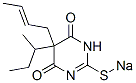 5-(2-Butenyl)-5-sec-butyl-2-sodiothio-4,6(1H,5H)-pyrimidinedione 结构式