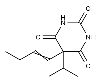 5-(1-Butenyl)-5-isopropyl-2,4,6(1H,3H,5H)-pyrimidinetrione 结构式