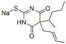 5-(2-Butenyl)-5-(1-methylbutyl)-2-sodiothio-4,6(1H,5H)-pyrimidinedione Structure