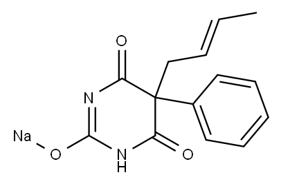 5-(2-Butenyl)-5-phenyl-2-sodiooxy-4,6(1H,5H)-pyrimidinedione|