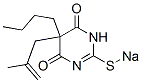 5-Butyl-5-(2-methyl-2-propenyl)-2-sodiothio-4,6(1H,5H)-pyrimidinedione Structure