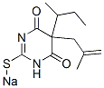 5-sec-Butyl-5-(2-methyl-2-propenyl)-2-sodiothio-4,6(1H,5H)-pyrimidinedione Structure