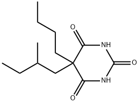 5-Butyl-5-(2-methylbutyl)-2,4,6(1H,3H,5H)-pyrimidinetrione 结构式