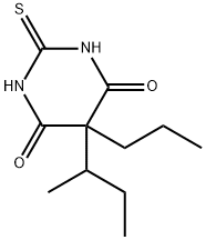5-sec-Butyl-2,3-dihydro-5-propyl-2-thioxo-4,6(1H,5H)-pyrimidinedione 结构式