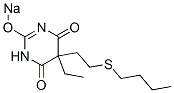 5-[2-(Butylthio)ethyl]-5-ethyl-2-sodiooxy-4,6(1H,5H)-pyrimidinedione 结构式