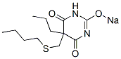 5-(Butylthiomethyl)-5-propyl-2-sodiooxy-4,6(1H,5H)-pyrimidinedione 结构式