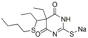 5-[1-(Butylthio)propyl]-5-ethyl-2-sodiothio-4,6(1H,5H)-pyrimidinedione Structure