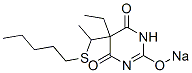 5-Ethyl-5-[1-(pentylthio)ethyl]-2-sodiooxy-4,6(1H,5H)-pyrimidinedione|