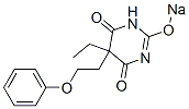 5-Ethyl-5-(2-phenoxyethyl)-2-sodiooxy-4,6(1H,5H)-pyrimidinedione Structure