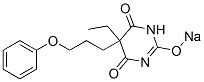 5-Ethyl-5-(3-phenoxypropyl)-2-sodiooxy-4,6(1H,5H)-pyrimidinedione Structure