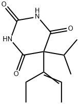 5-(1-Ethyl-1-propenyl)-5-isopropylbarbituric acid Structure