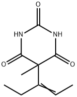 5-(1-Ethyl-1-propenyl)-5-methyl-2,4,6(1H,3H,5H)-pyrimidinetrione Structure