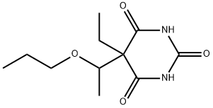 5-Ethyl-5-(1-propoxyethyl)-2,4,6(1H,3H,5H)-pyrimidinetrione Structure