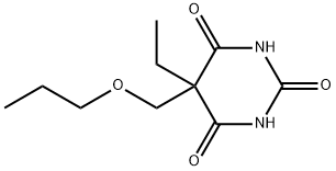 5-Ethyl-5-(propoxymethyl)barbituric acid 结构式