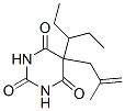 5-(1-Ethylpropyl)-5-(2-methyl-2-propenyl)barbituric acid Structure