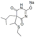 5-[1-(Ethylthio)ethyl]-5-isobutyl-2-sodiooxy-4,6(1H,5H)-pyrimidinedione 结构式